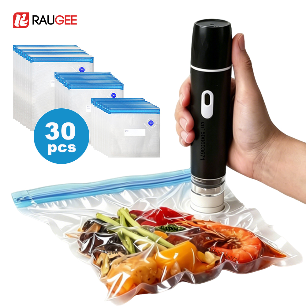 Meal Prep Vacuum Sealer - Electric Vacuum Sealer Pump Rechargeable Air