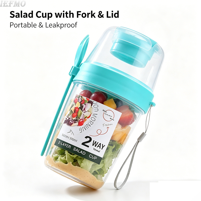 On-the-Go Salad Bowl Set with  - Meal Prep Weight Loss ulasan dan harga