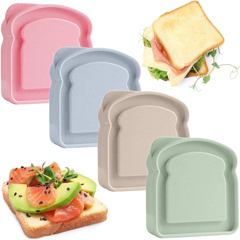 1/4pcs Sandwich Container Lunc - Meal Prep Lunch Boxes ulasan dan harga