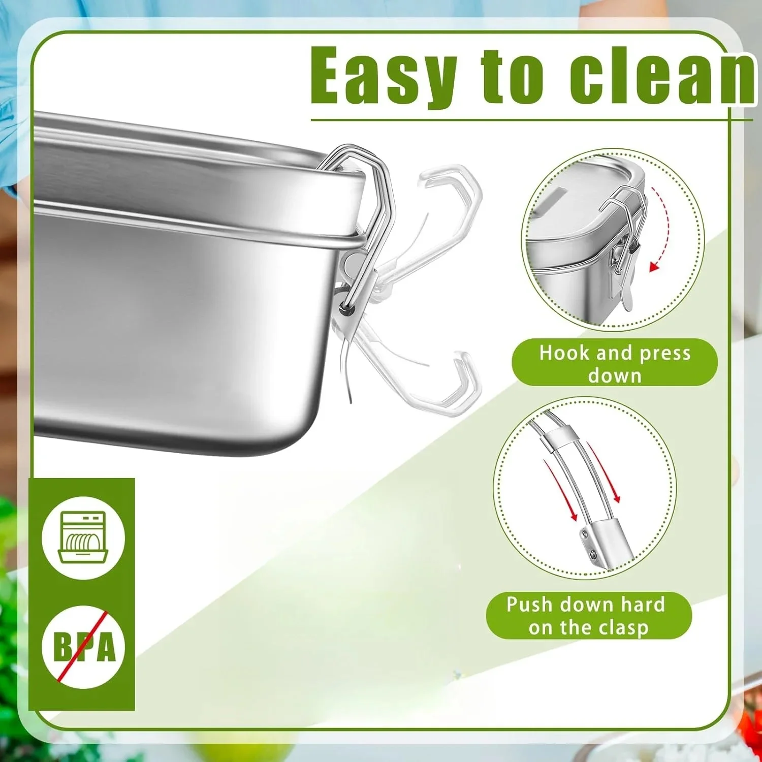 Stainless Steel Lunch Box for  - Meal Prep Lunch Boxes ulasan dan harga