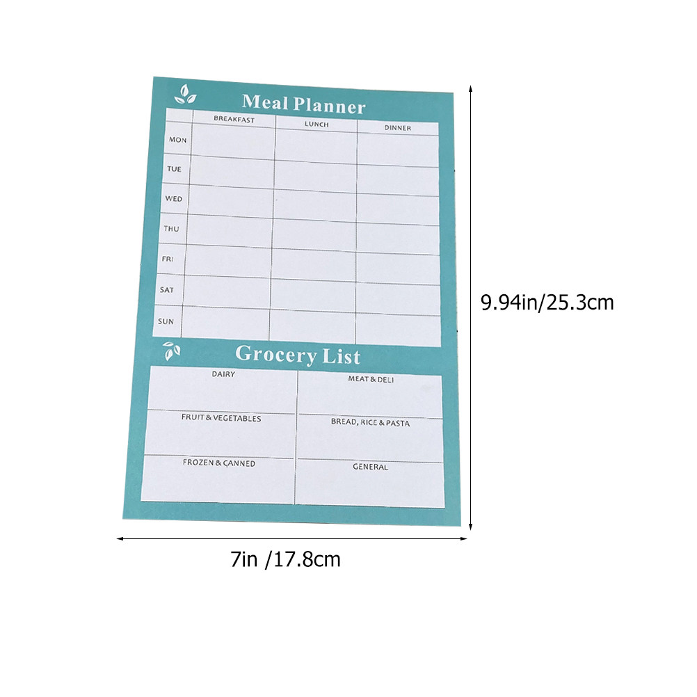 2Pcs Household Weekly Meal Pla - Meal Prep Book ulasan dan harga