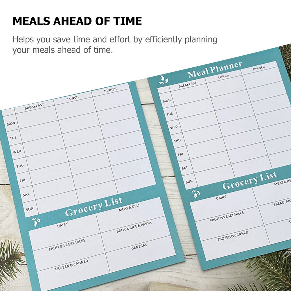 2Pcs Household Weekly Meal Pla - Meal Prep Book ulasan dan harga