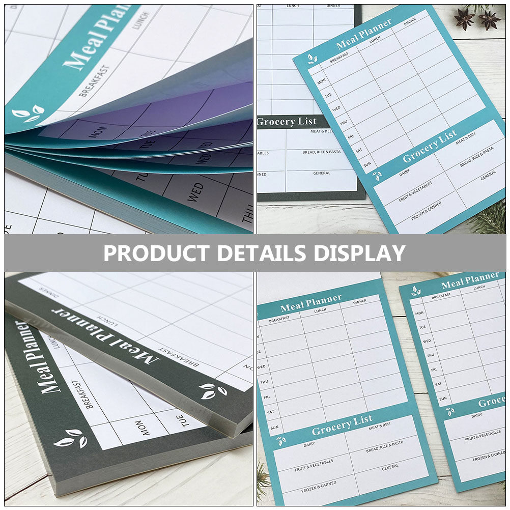 2Pcs Household Weekly Meal Pla - Meal Prep Book ulasan dan harga