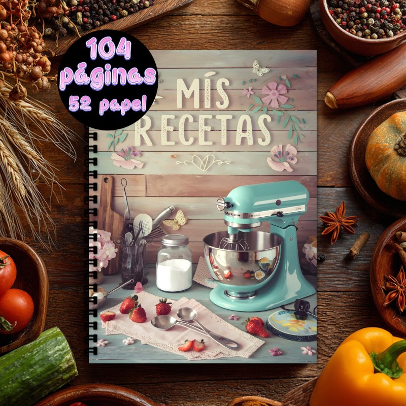 A5 Spanish Recipe Spiral Noteb - Meal Prep Book ulasan dan harga