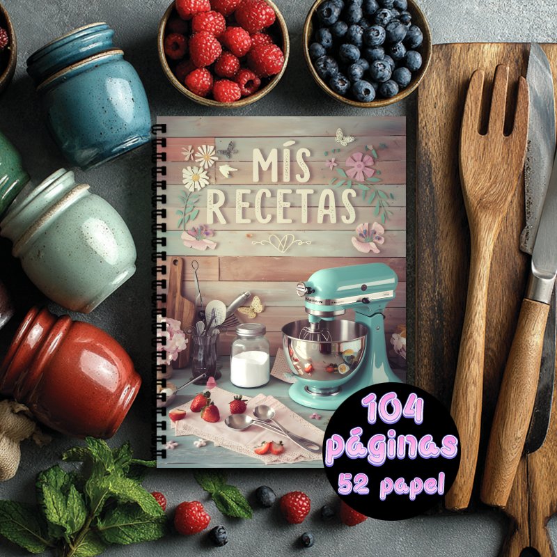 A5 Spanish Recipe Spiral Noteb - Meal Prep Book ulasan dan harga