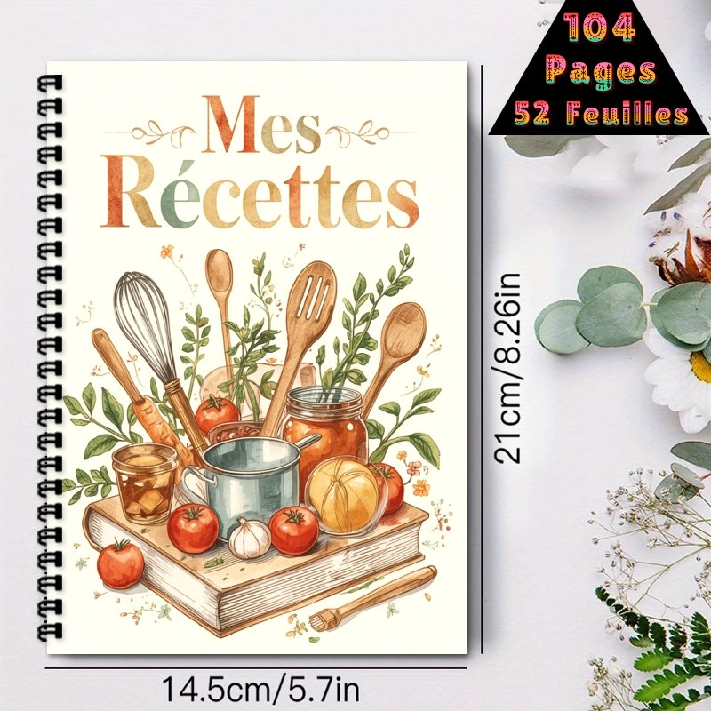 A5 French Recipe Notebook, Rec - Meal Prep Book ulasan dan harga