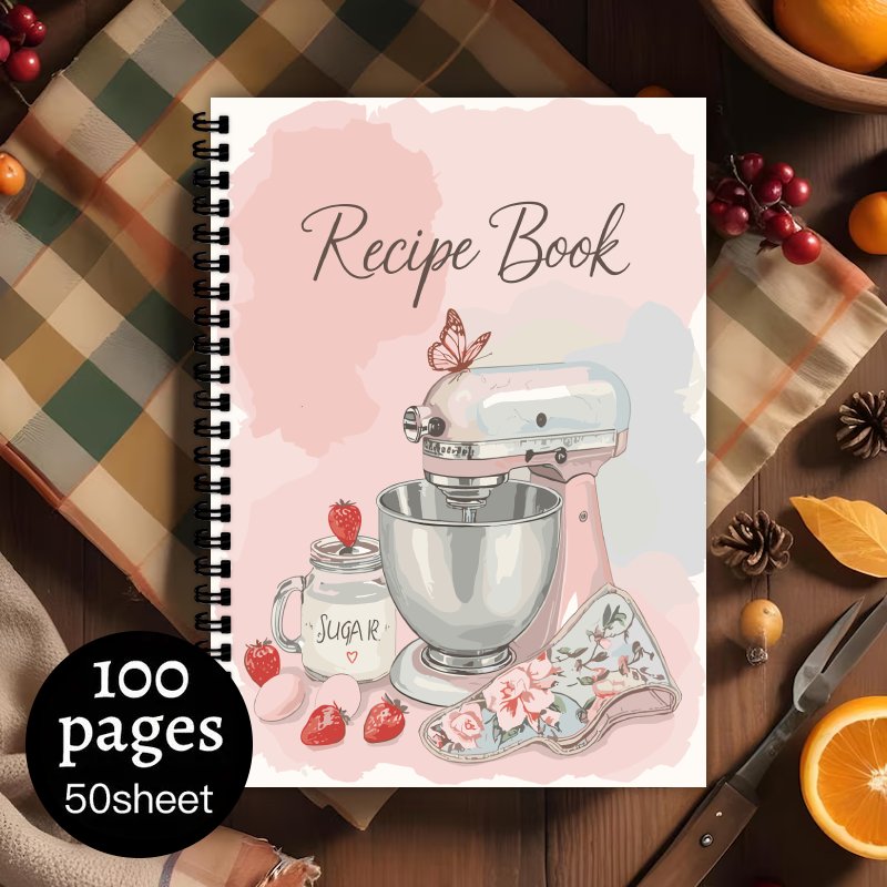 Recipe Spiral Notebook Log,Per - Meal Prep Book ulasan dan harga