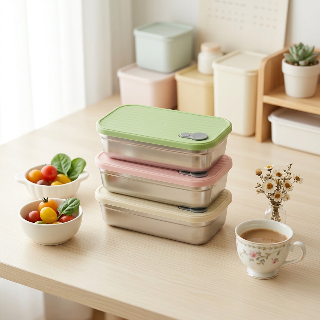 Stainless Steel Bento Box Meta - Meal Prep Lunch Boxes ulasan dan harga