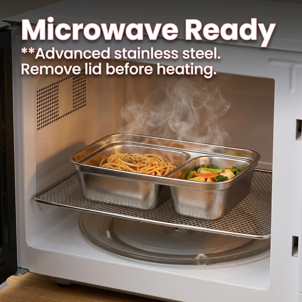 Microwave Safe 304 Stainless S - Meal Prep Lunch Boxes ulasan dan harga