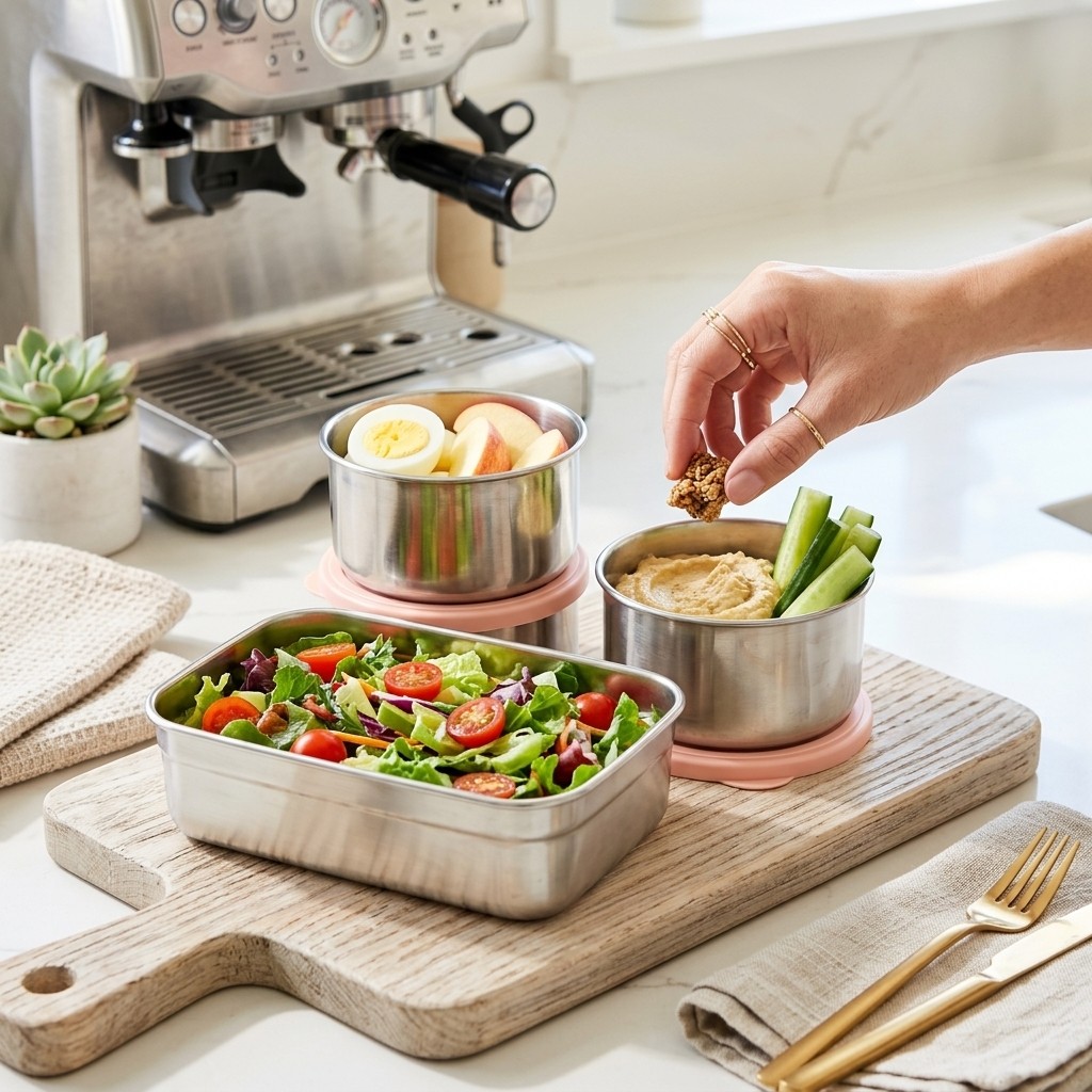 Microwave Safe 304 Stainless S - Meal Prep Lunch Boxes ulasan dan harga