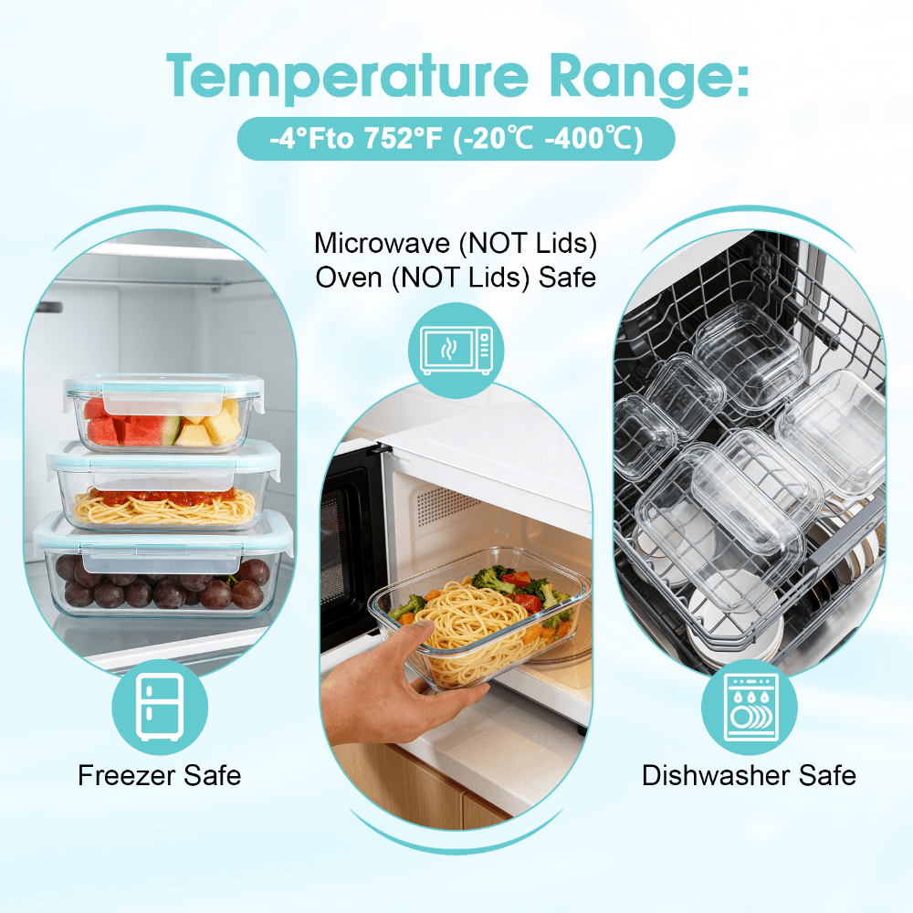 Glass Food Storage Containers  - Meal Prep Kit ulasan dan harga