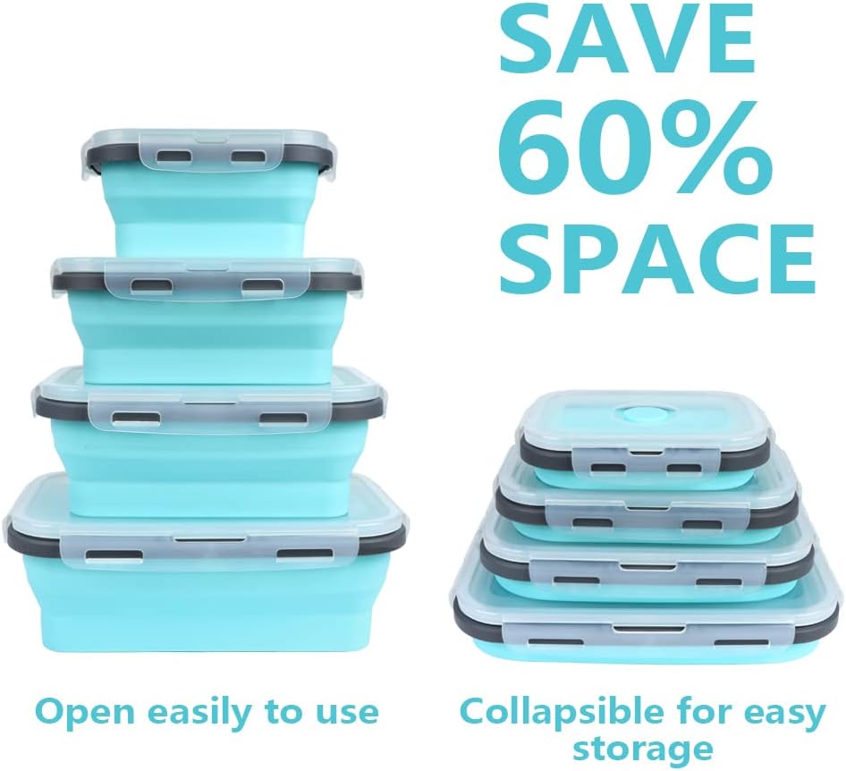 4PS Collapsible Food Storage C - Meal Prep Kit ulasan dan harga