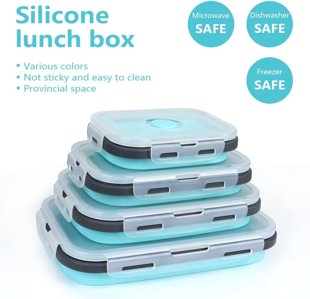 4PS Collapsible Food Storage C - Meal Prep Kit ulasan dan harga
