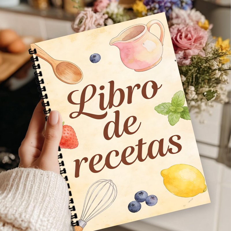 A5 Paper Spanish Recipe Book,  - Meal Prep Book ulasan dan harga