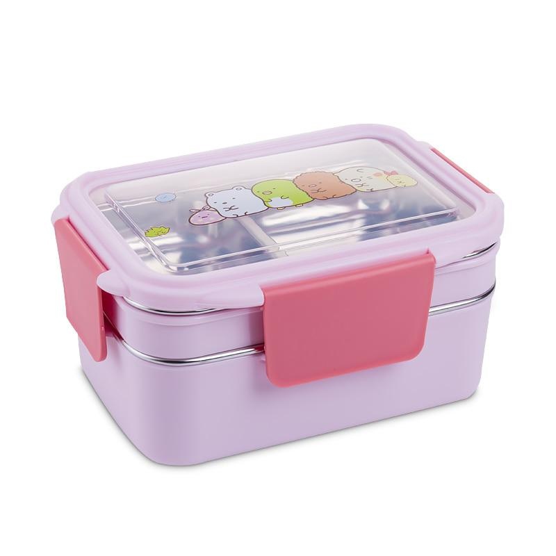 With Random Pattern Cartoon Lu - Meal Prep Lunch Boxes ulasan dan harga