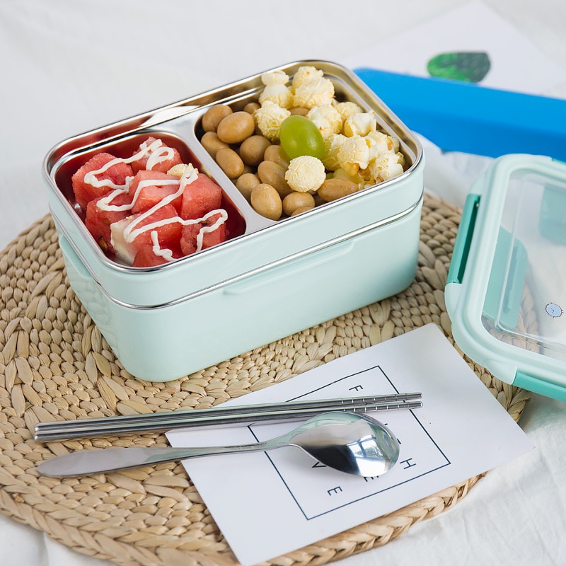 With Random Pattern Cartoon Lu - Meal Prep Lunch Boxes ulasan dan harga