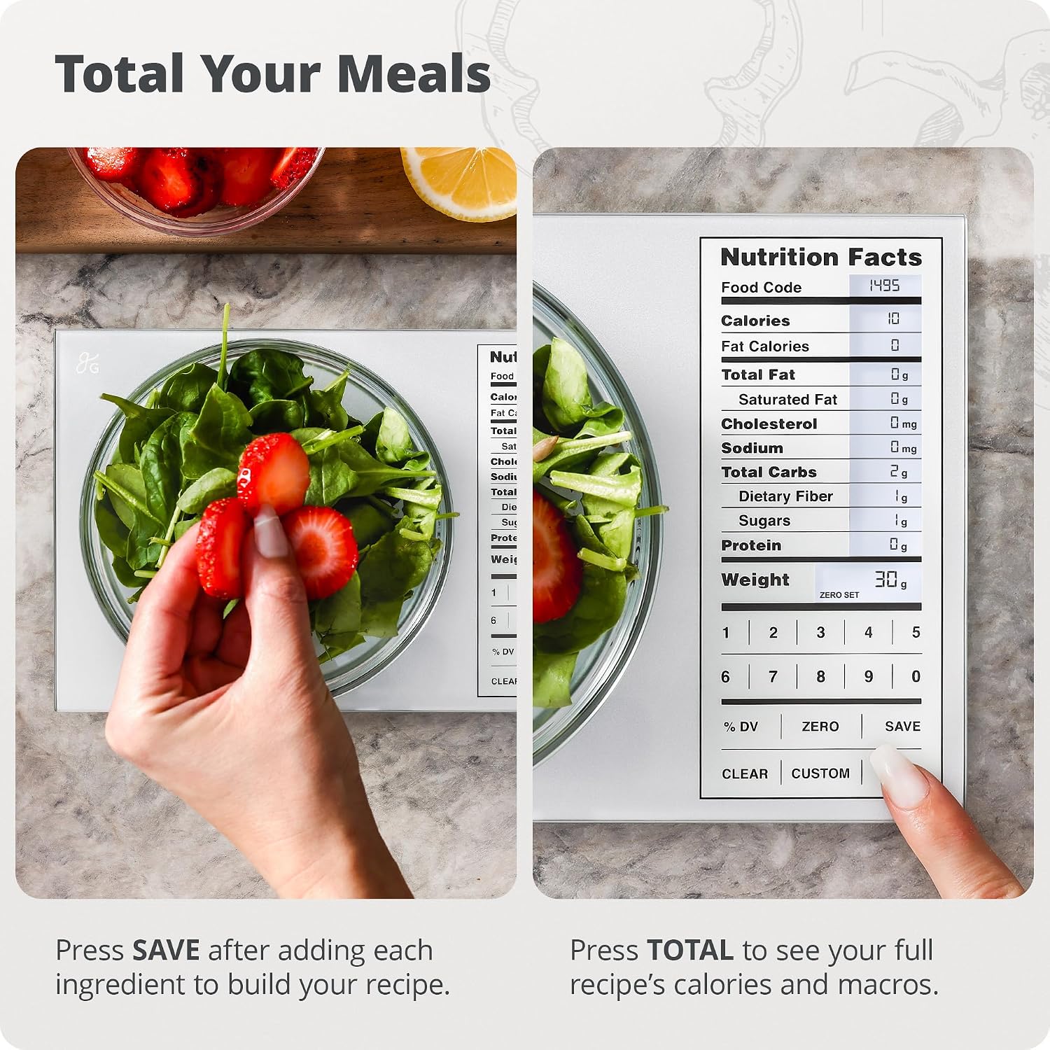 Kitchen Scale Stainless Steel  - Meal Prep Weight Loss ulasan dan harga