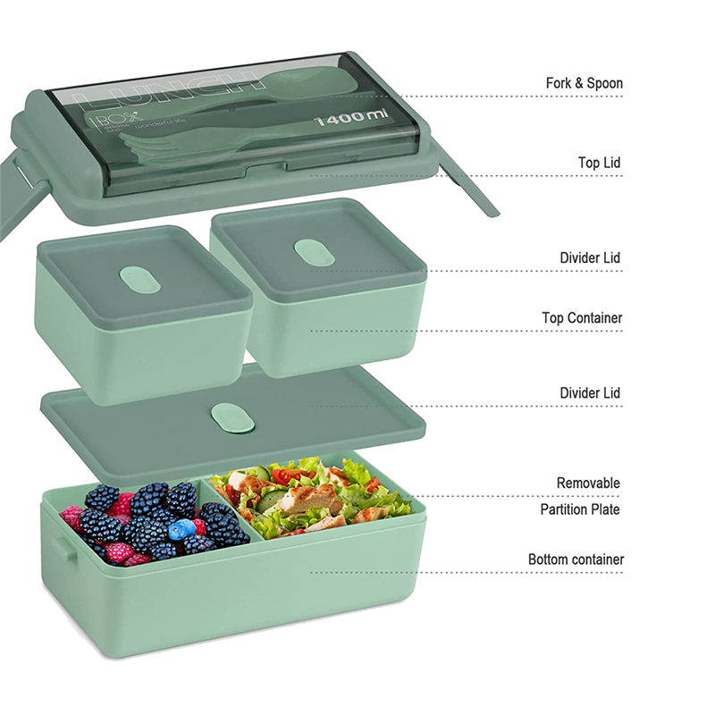 SYW-Bento Box Kit, 47.35OZ Ben - Meal Prep Kit ulasan dan harga