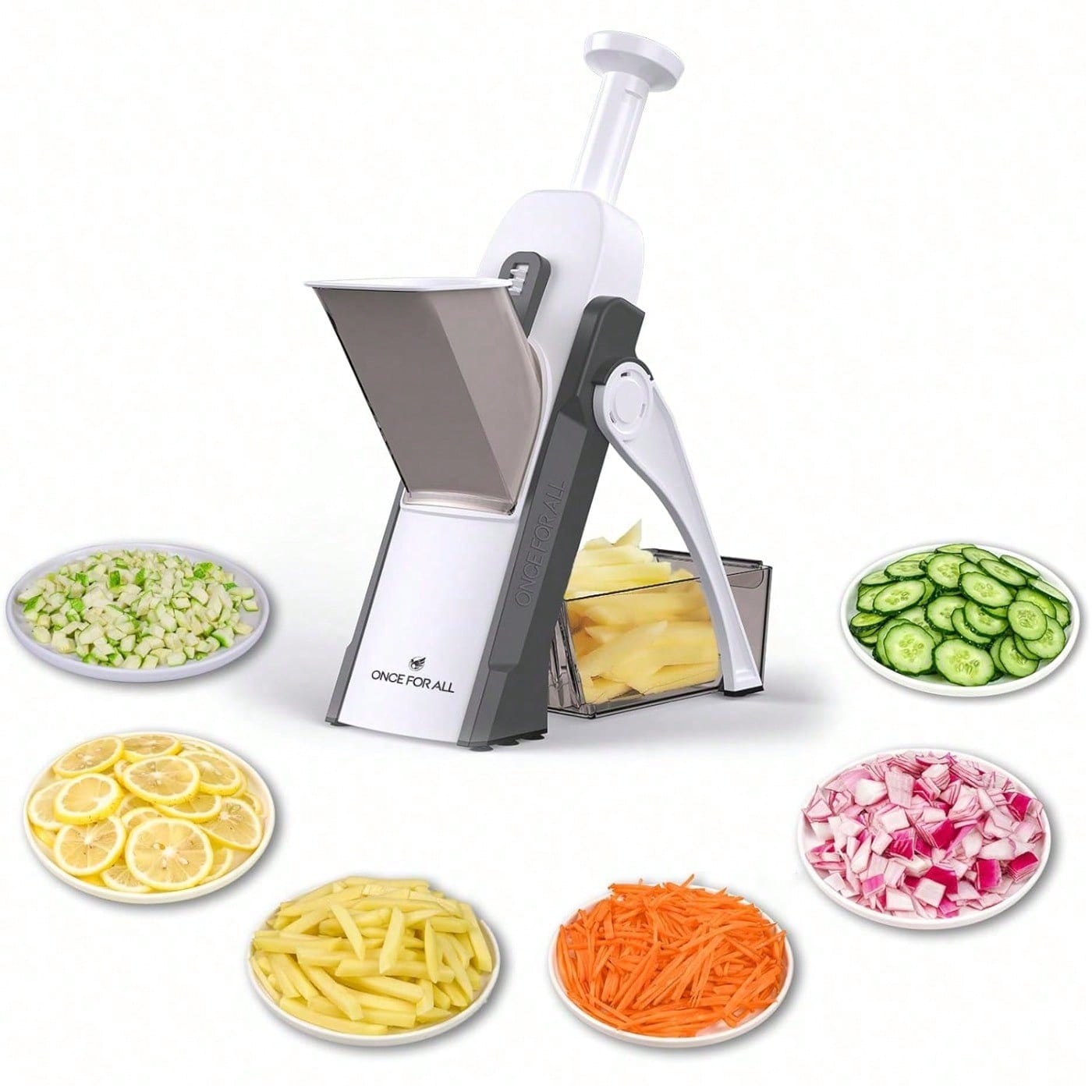 Safe Mandoline Slicer 5 in 1 V - Meal Prep Potatoes ulasan dan harga