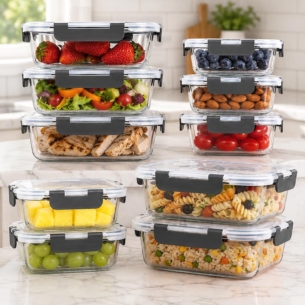 Glass Food Storage Containers  - Meal Prep Kit ulasan dan harga