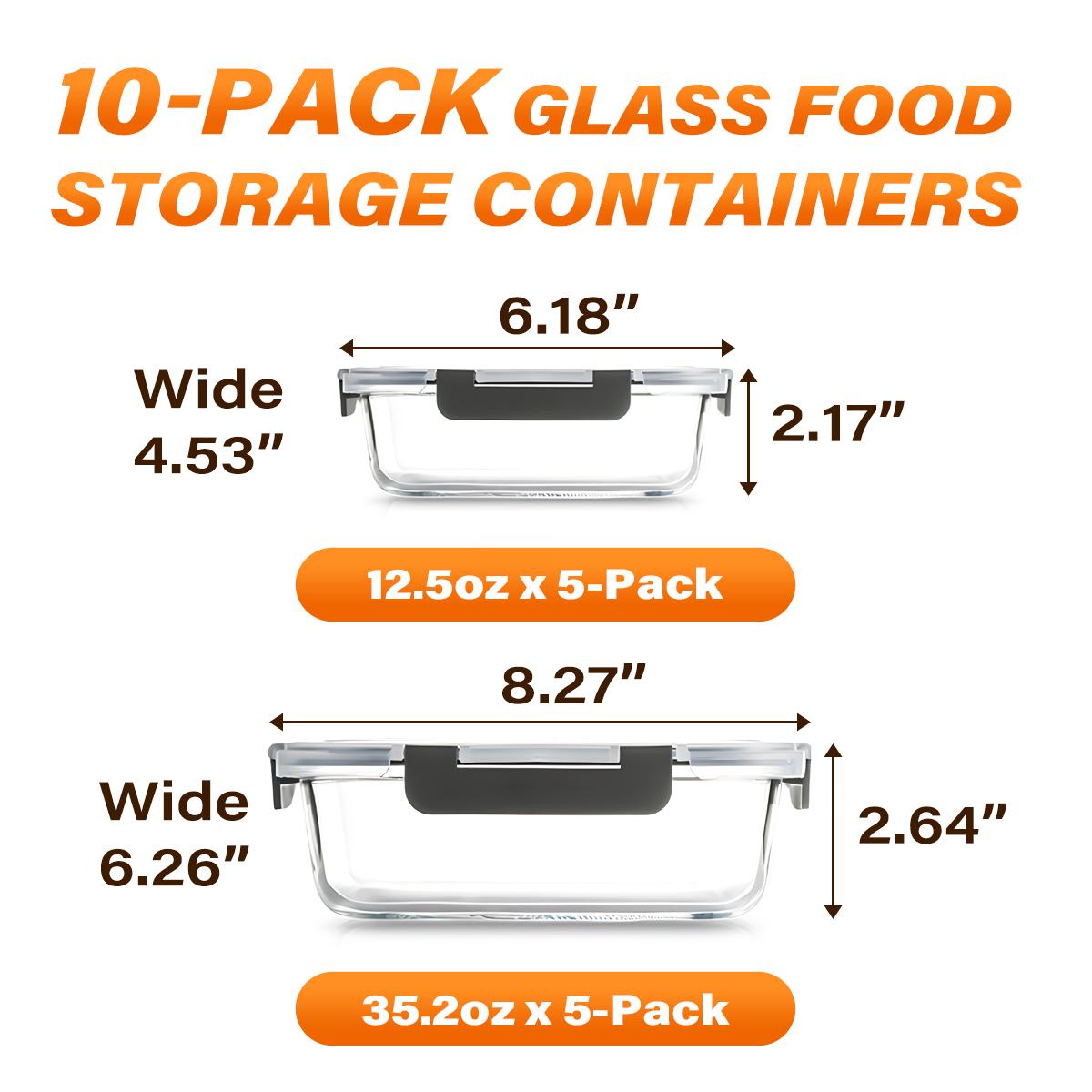 Glass Food Storage Containers  - Meal Prep Kit ulasan dan harga