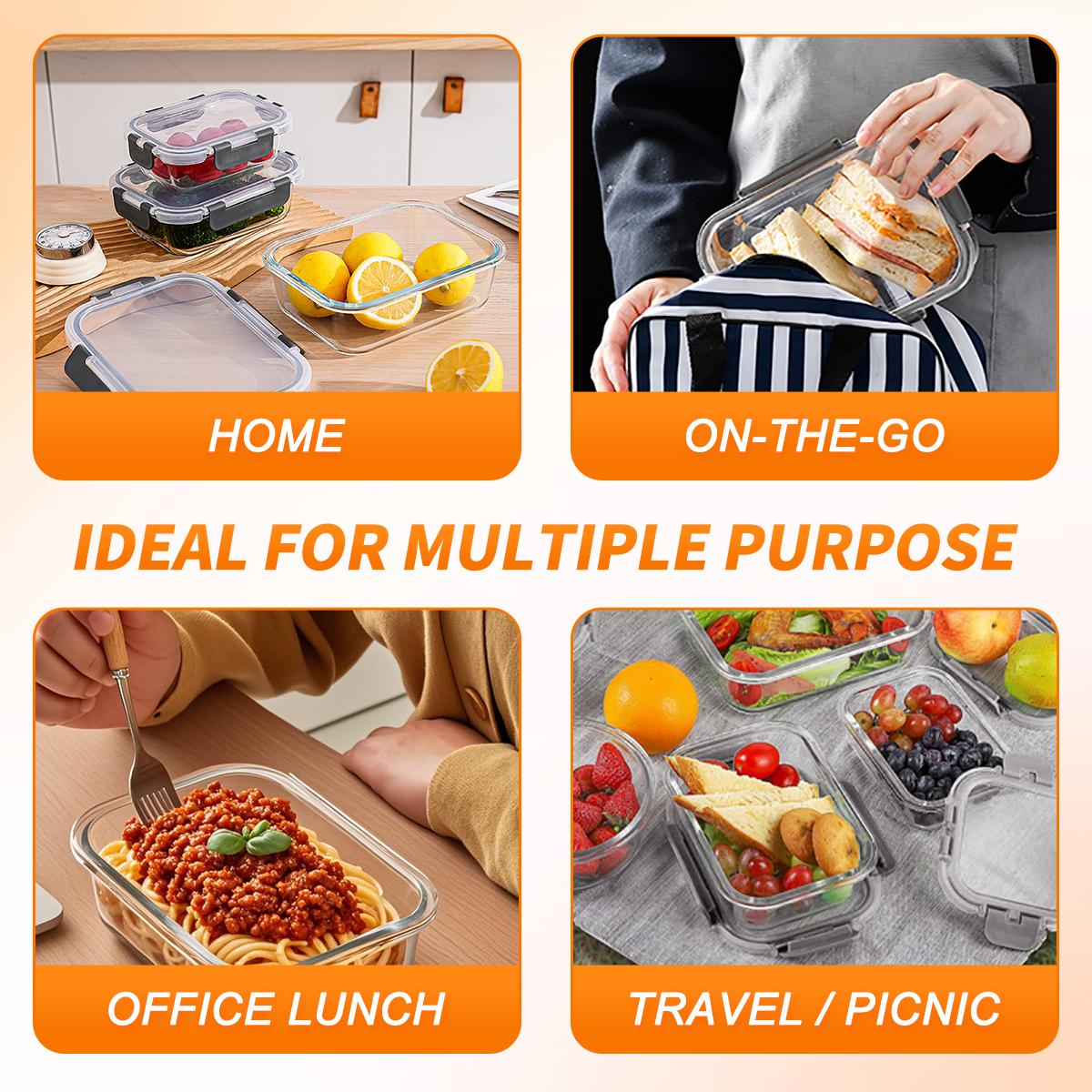 Glass Food Storage Containers  - Meal Prep Kit ulasan dan harga