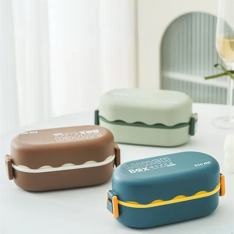 850ML Lunch Box Double-layer P - Meal Prep Lunch Boxes ulasan dan harga