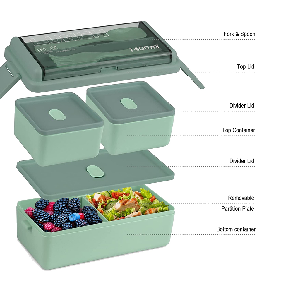 ABFW Bento Box Kit, 47.35OZ Be - Meal Prep Kit ulasan dan harga