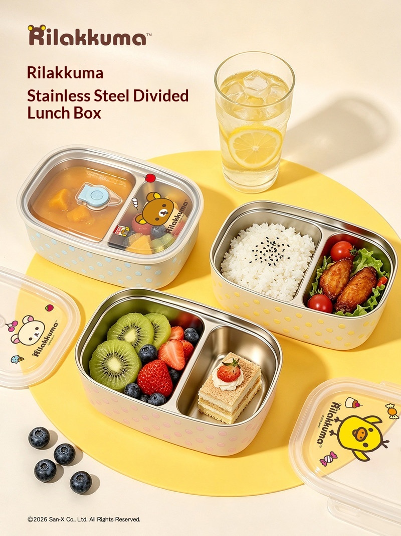 Rilakkuma Stainless Steel Bent - Meal Prep Lunch Boxes ulasan dan harga