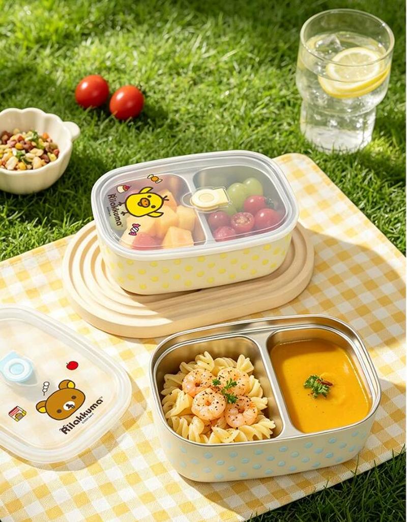 Rilakkuma Stainless Steel Bent - Meal Prep Lunch Boxes ulasan dan harga