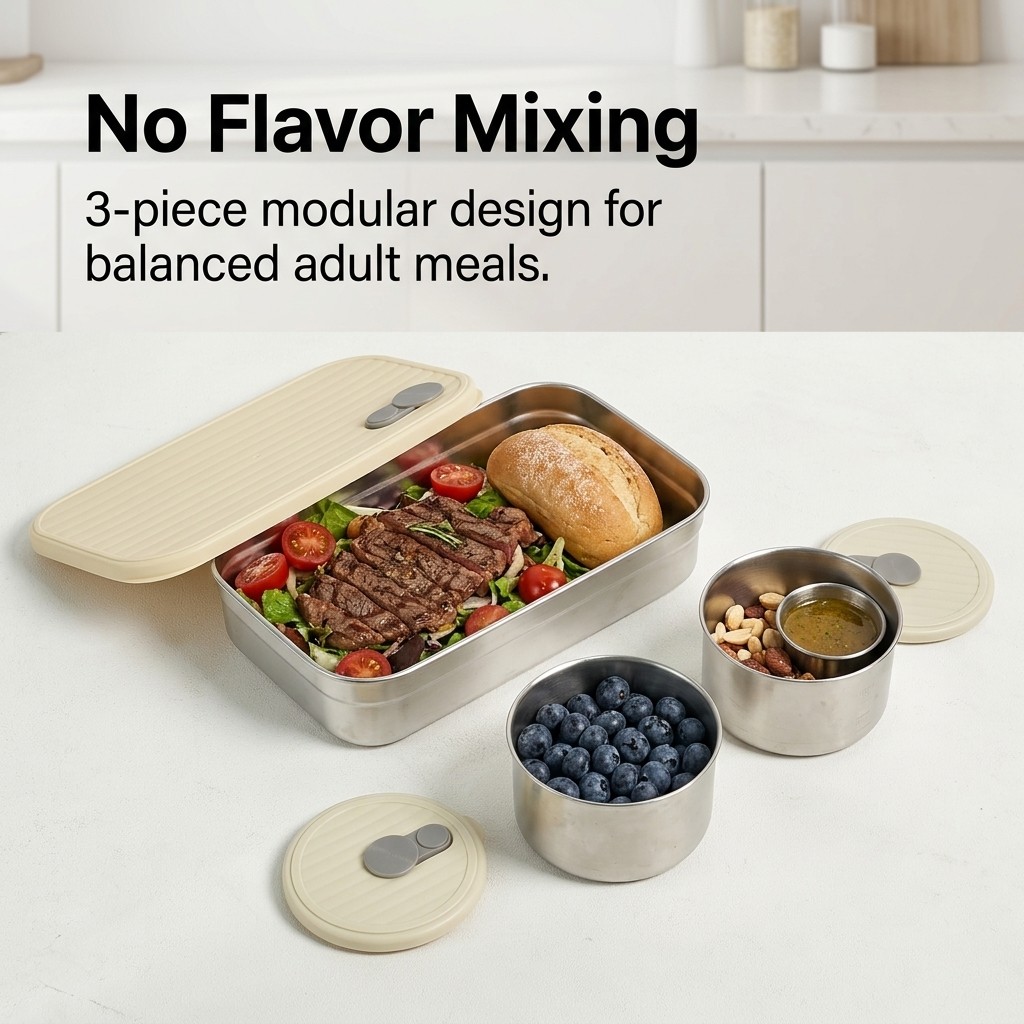 Microwave Safe 304 Stainless S - Meal Prep Lunch Boxes ulasan dan harga