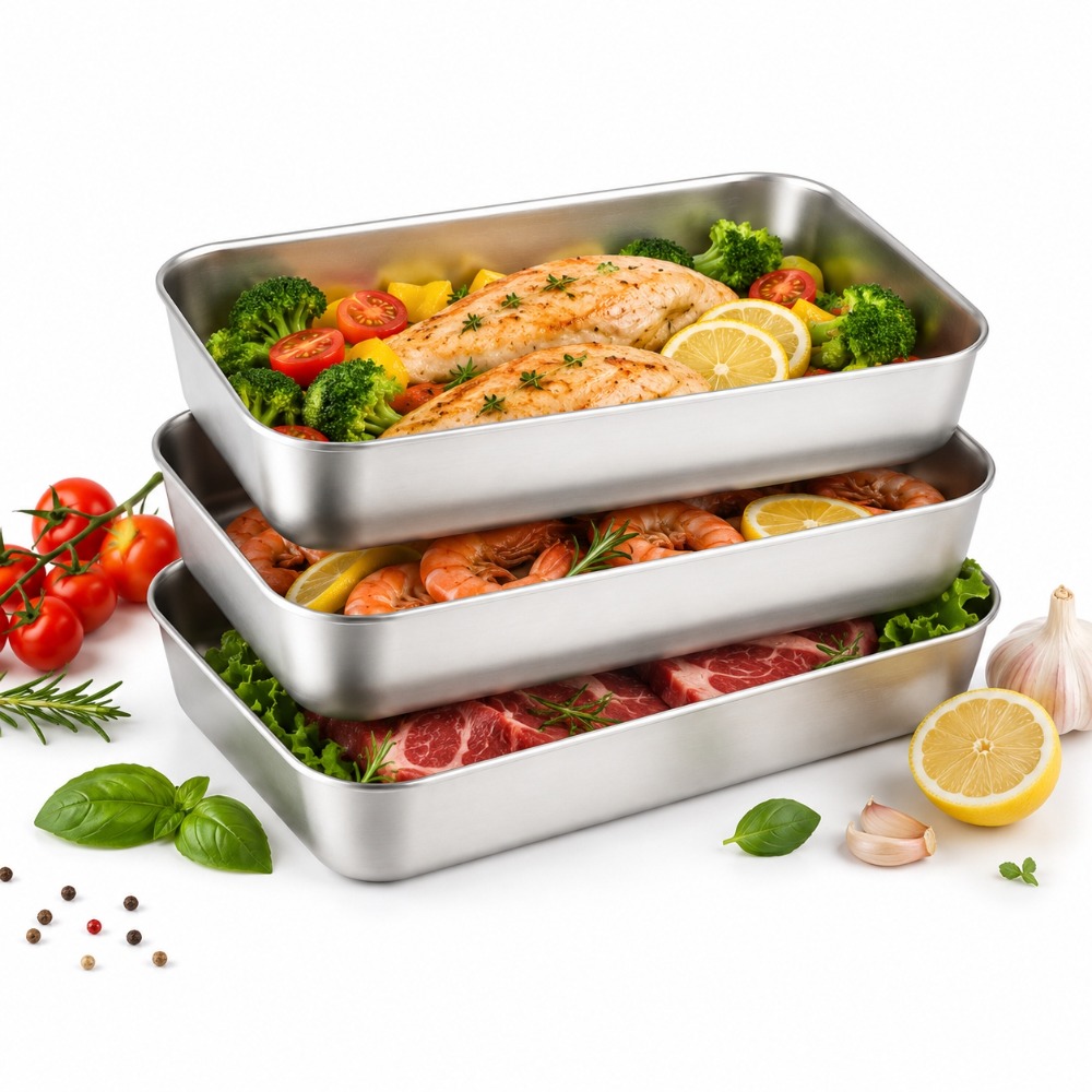 3 Pcs Stainless Steel Food Sto - Meal Prep Kit ulasan dan harga