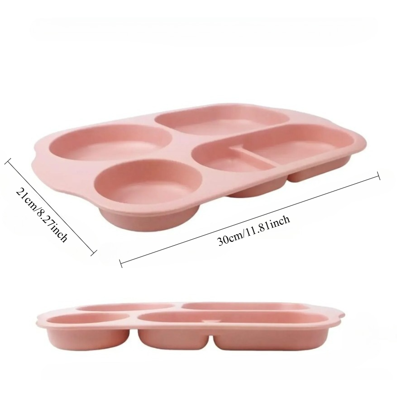 Reusable 5-Compartment Plate,  - Meal Prep Weight Loss ulasan dan harga