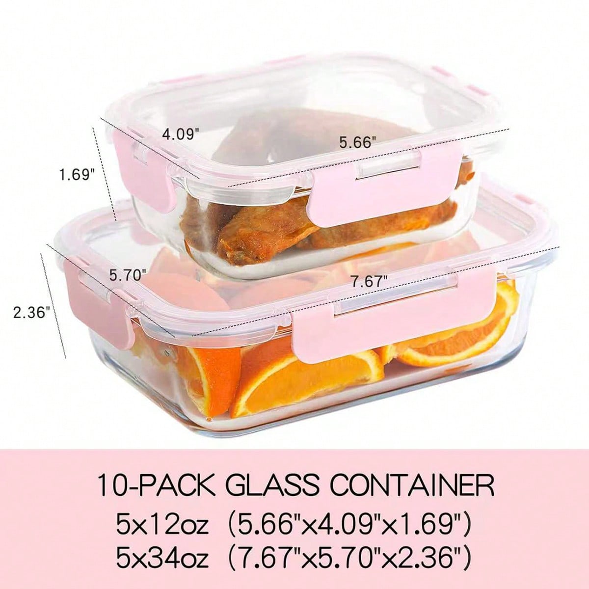 10 Pack Glass Meal Prep Contai - Meal Prep Lunch Boxes ulasan dan harga