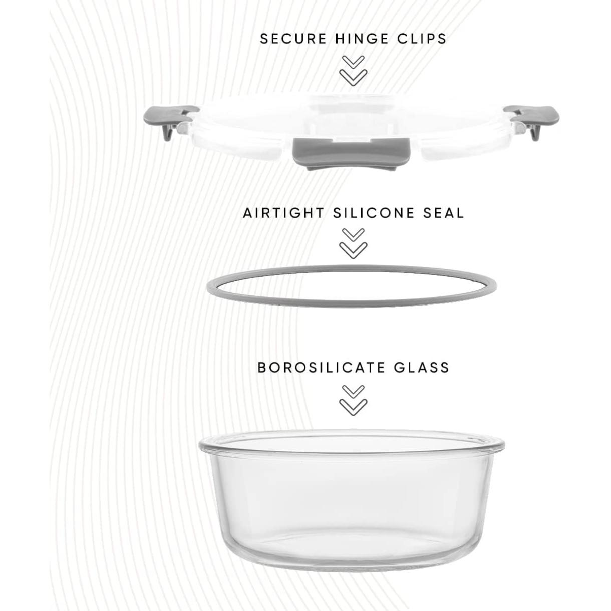 24pc Borosilicate Glass Storag - Meal Prep Kit ulasan dan harga