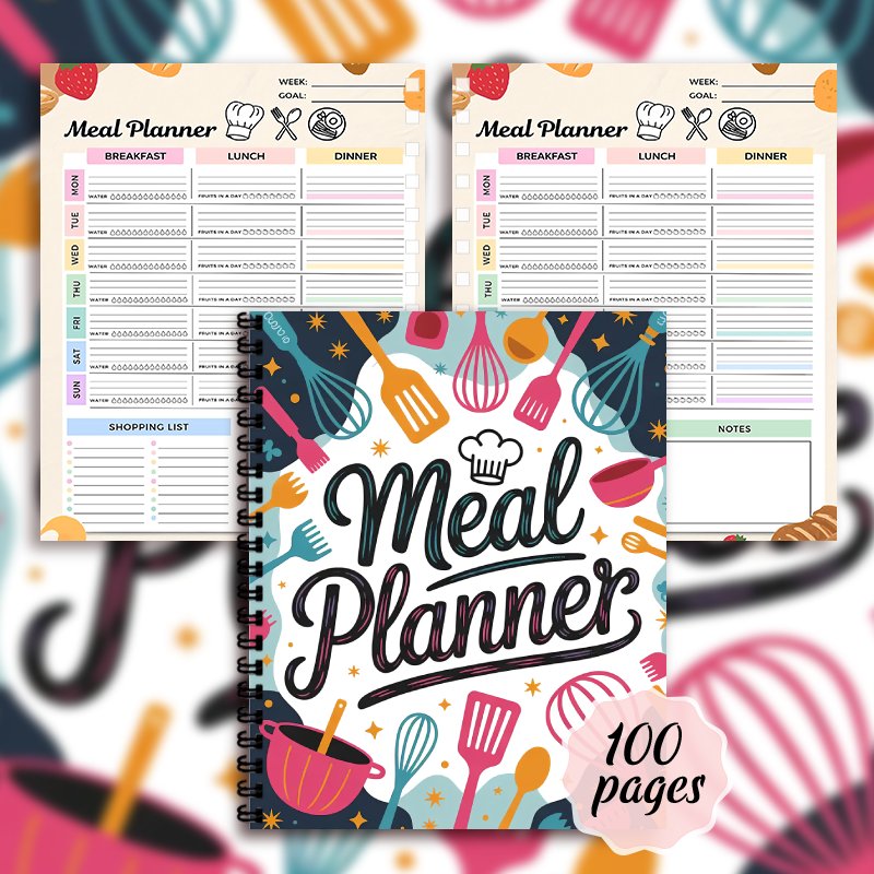 Meal Planner Notebook, Weekly  - Meal Prep Book ulasan dan harga