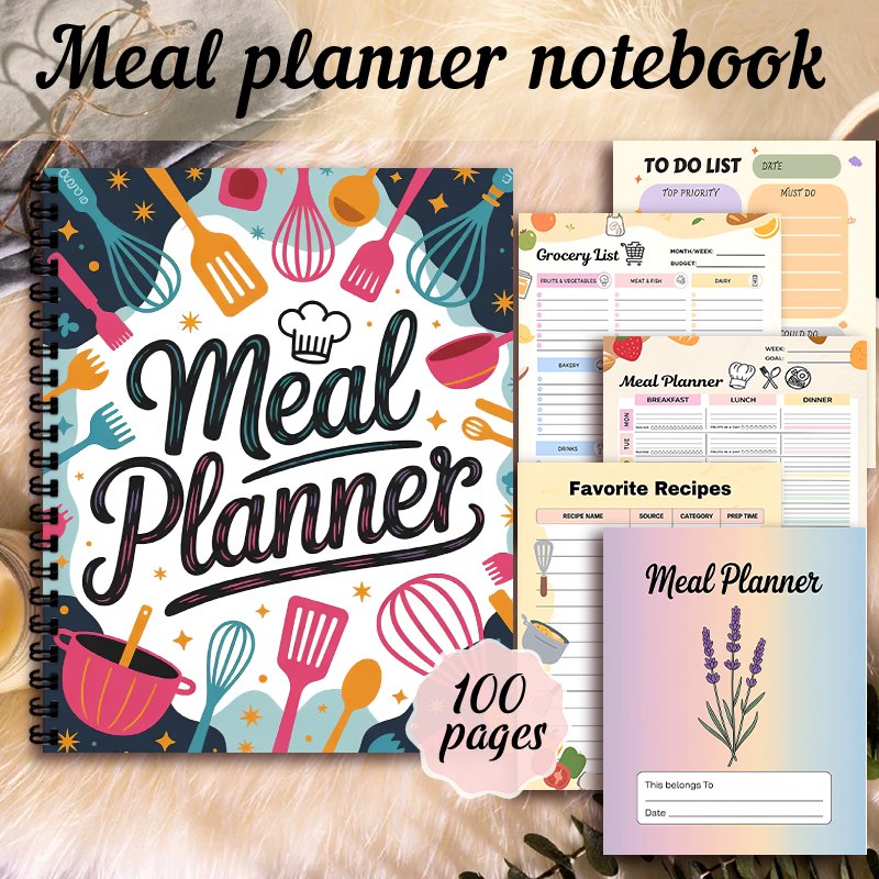 Meal Planner Notebook, Weekly  - Meal Prep Book ulasan dan harga
