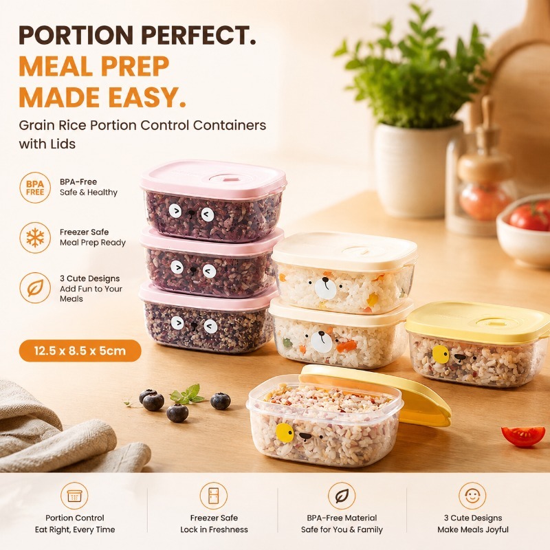 Food‑grade Portion Control Foo - Meal Prep Weight Loss ulasan dan harga