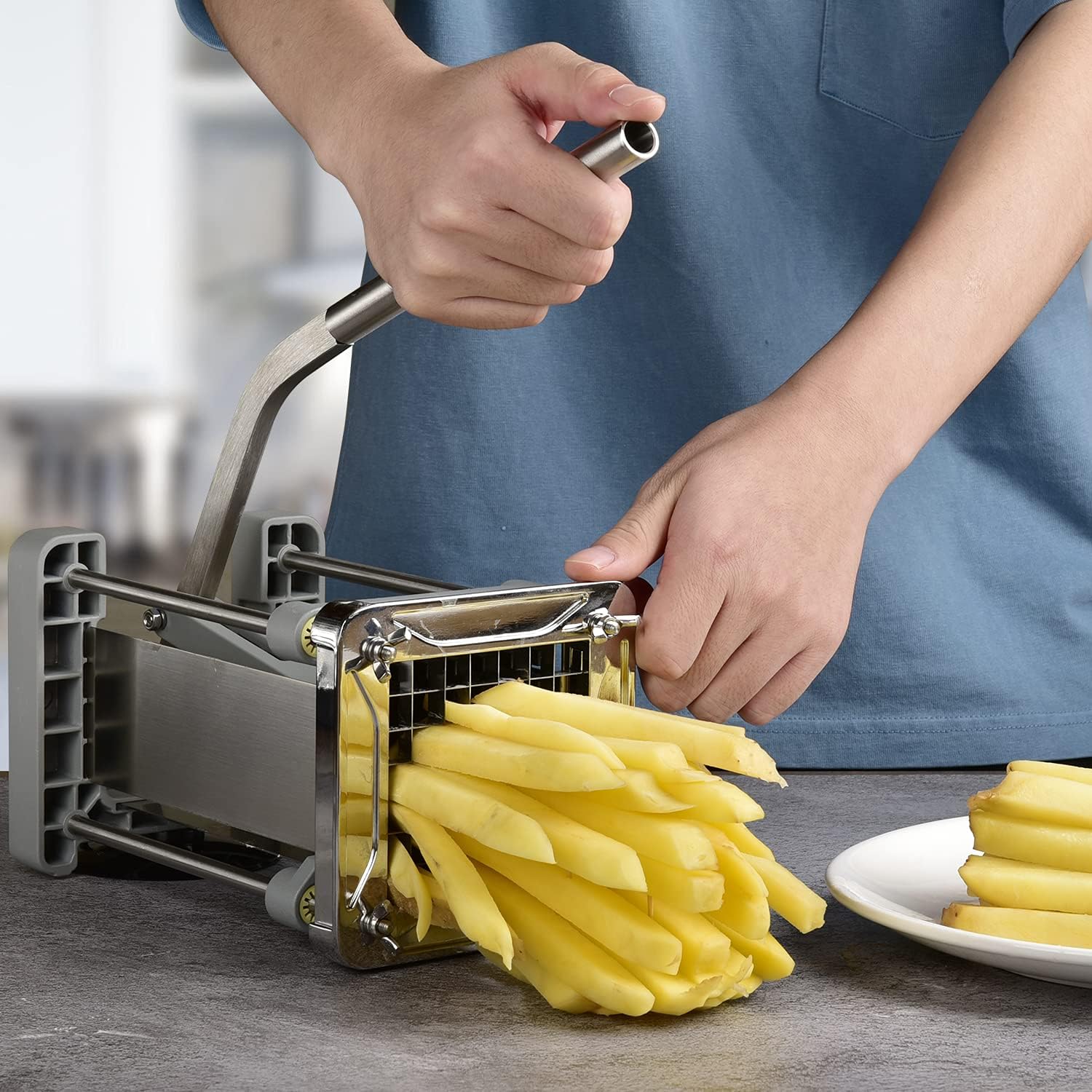 French Fry Cutter for Potatoes - Meal Prep Potatoes ulasan dan harga