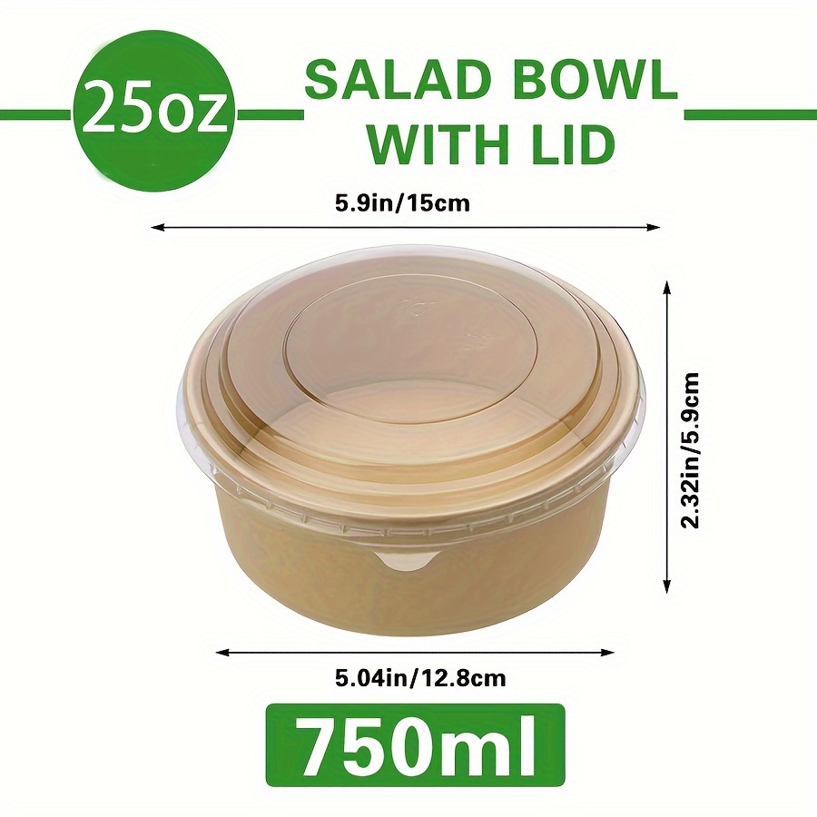 25Oz/750Ml 25/50 Pack Paper Bo - Meal Prep Lunch Boxes ulasan dan harga