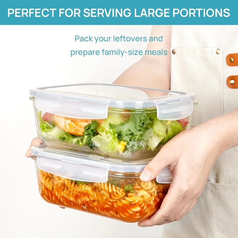 18 Pack Glass Food Storage Con - Meal Prep Kit ulasan dan harga