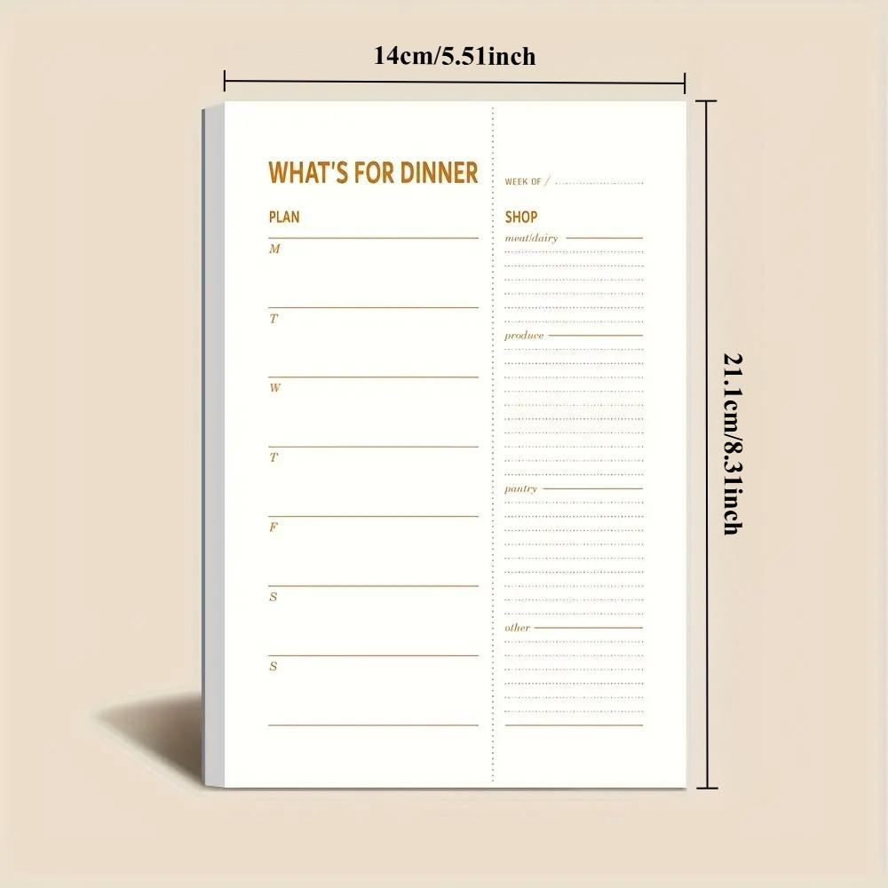 1pc Daily Diet Plan Notebook,  - Meal Prep Book ulasan dan harga