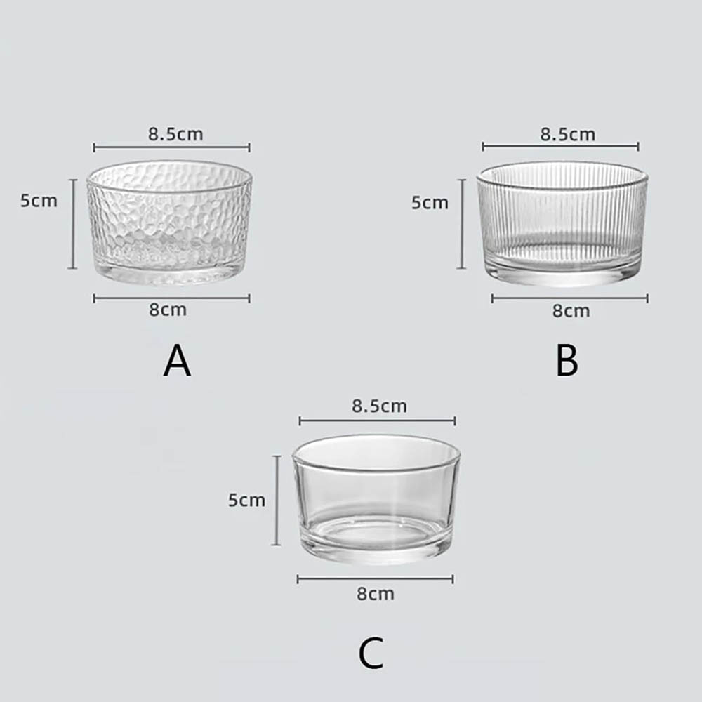 Clear Glass Mini Bowls Set Kit - Meal Prep Kit ulasan dan harga