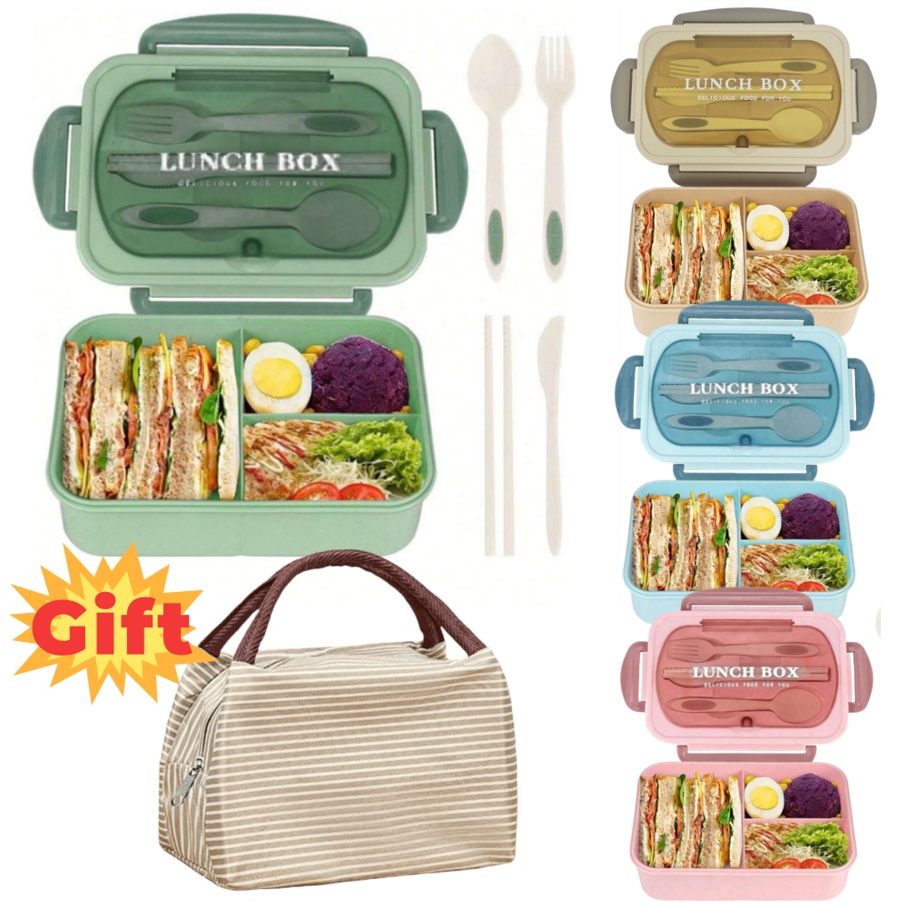 40.58oz Lunch Box with Utensil - Meal Prep Healthy Lunch ulasan dan harga