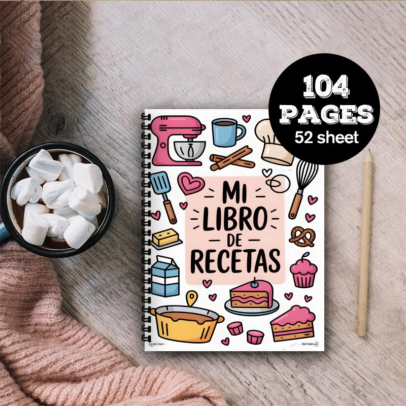 A5 Spanish Recipe Spiral Noteb - Meal Prep Book ulasan dan harga
