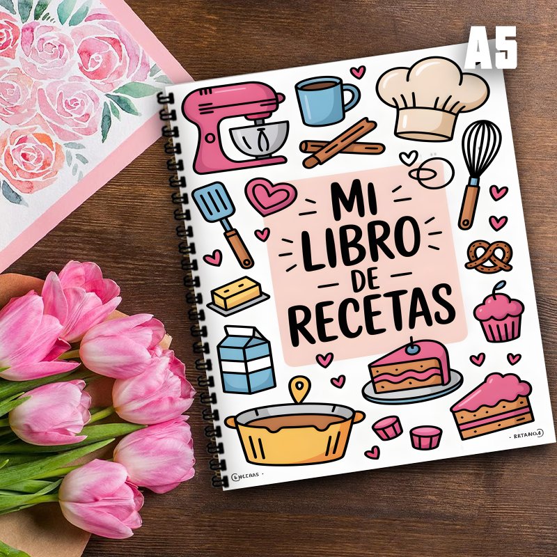 A5 Spanish Recipe Spiral Noteb - Meal Prep Book ulasan dan harga